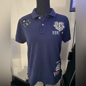 Polo Ralph Lauren Navy Blue Skinny Fit
Nautical Shirt NWT size M-L